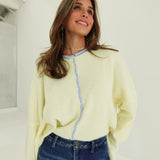 Lanie Striped Cardi - Yellow