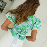 Reese Floral Top - Green