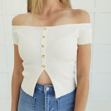 Rumor Around Top - Cream