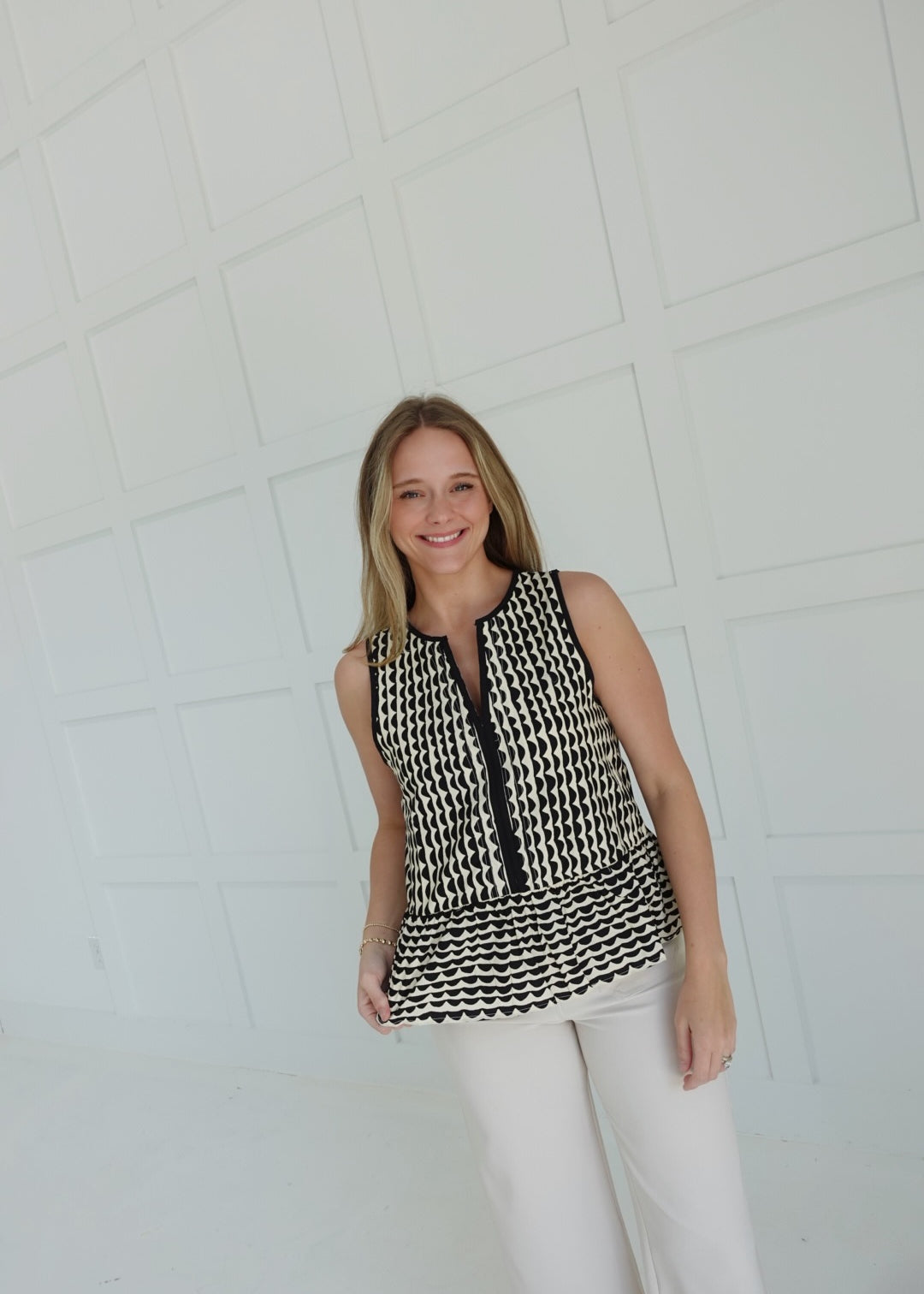 For The Moment Peplum Blouse