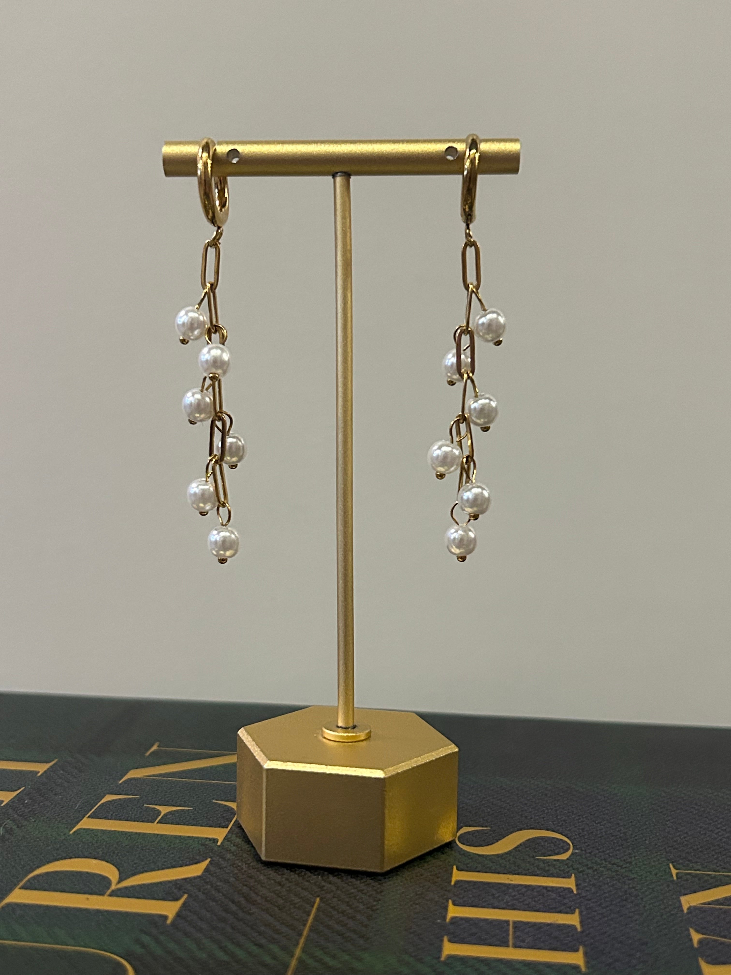 Dangling Pearl Huggies