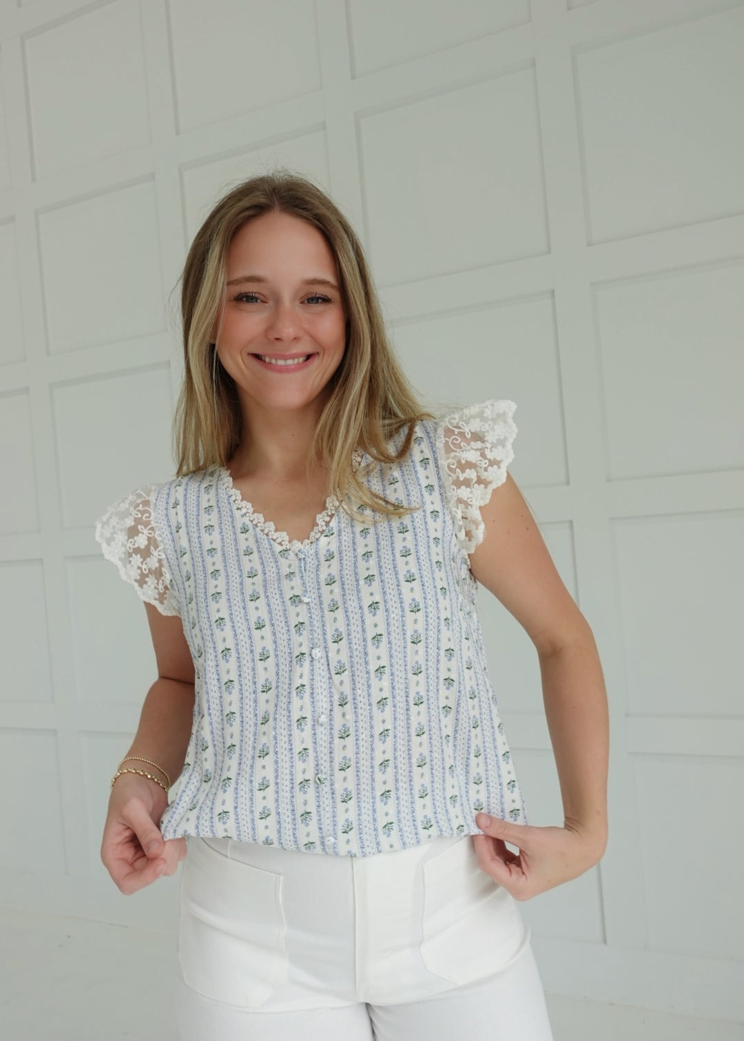 Ivy Top - Blue