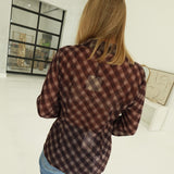 Kathryn Plaid Blouse