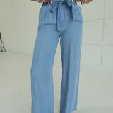 Danya Tencel Pants - Lt Blue