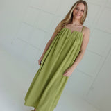 Lanie Midi Dress - Kiwi