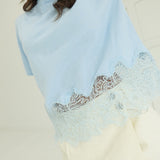 Rowans Lace Top - Sky