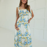 Mirror Mirror Midi Dress - Blue Multi
