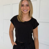 Blanca Linen Set - Black