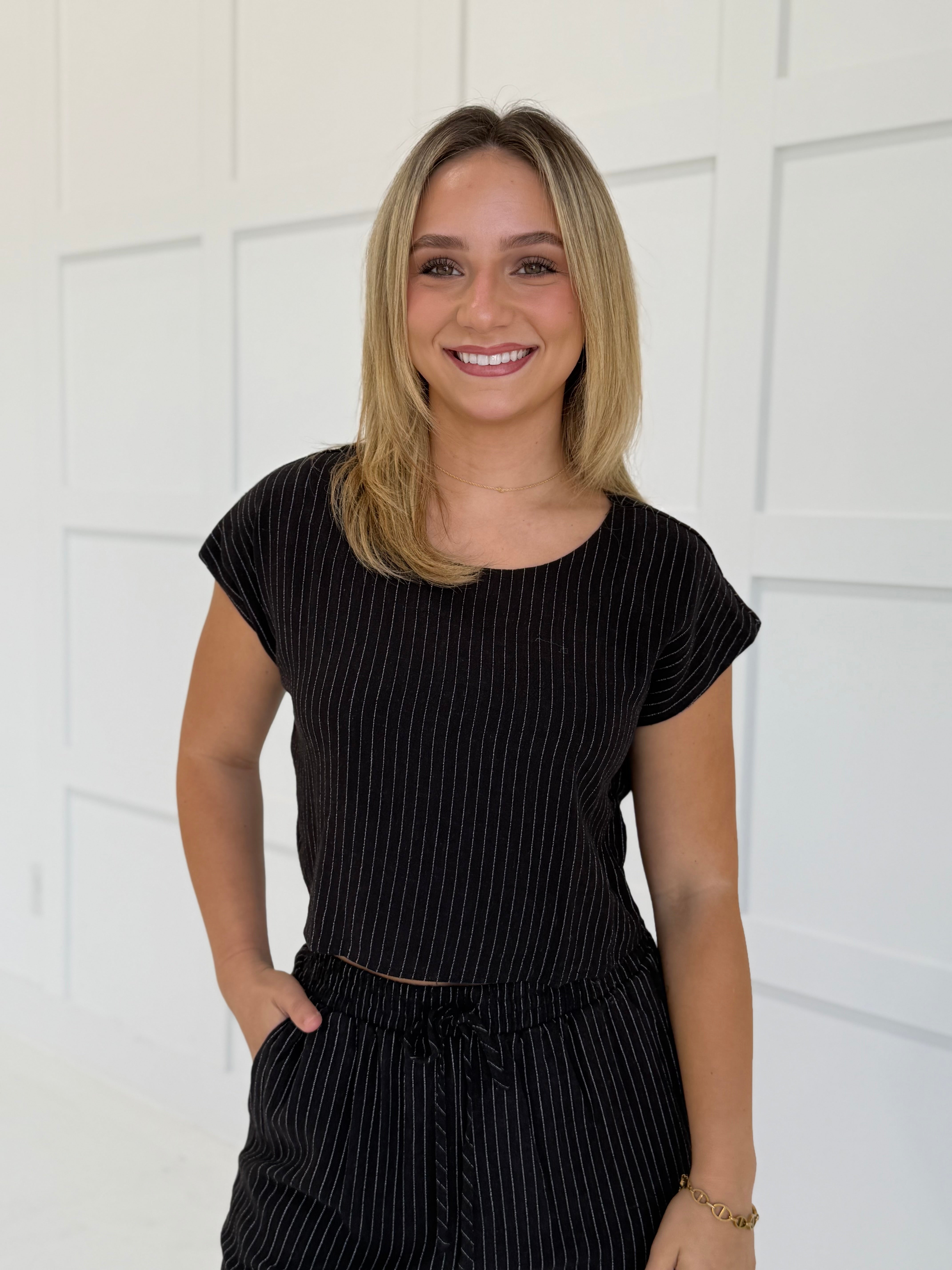 Blanca Linen Set - Black