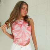 Tropicana Mesh Top - Pink