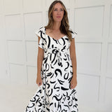 Leena Midi Dress - Ivory