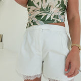 Champagne Pop Shorts - Ivory