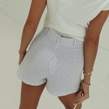 Chisholm Striped Skort - White  GAME DAY