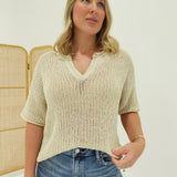 Crowley Knit Top - Natural