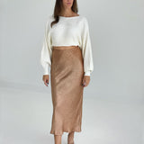 Stay Golden Maxi Skirt