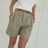 Layfair Trouser Shorts - Mushroom