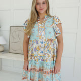 Chelle Mixed Pattern Dress