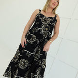 Danica Midi Dress - Black