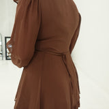 Sweet Whirl Of Mine Dress - Dk Mocha