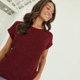 Mayson Knit Top - Burgundy