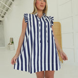 Girl World Mini Dress - Navy