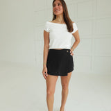 Linley Linen Skort - Black