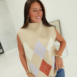 Dane Argyle Top - Taupe