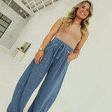 Coffee Run Sweats - Vintage Blue