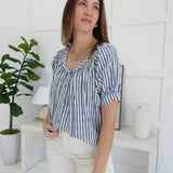 Savannah Spring Top - Navy