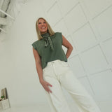 Park Ave. Knit Top - Olive