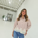 Lois Lace Top - Rust