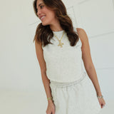 Moxie Skort Set - White Melange