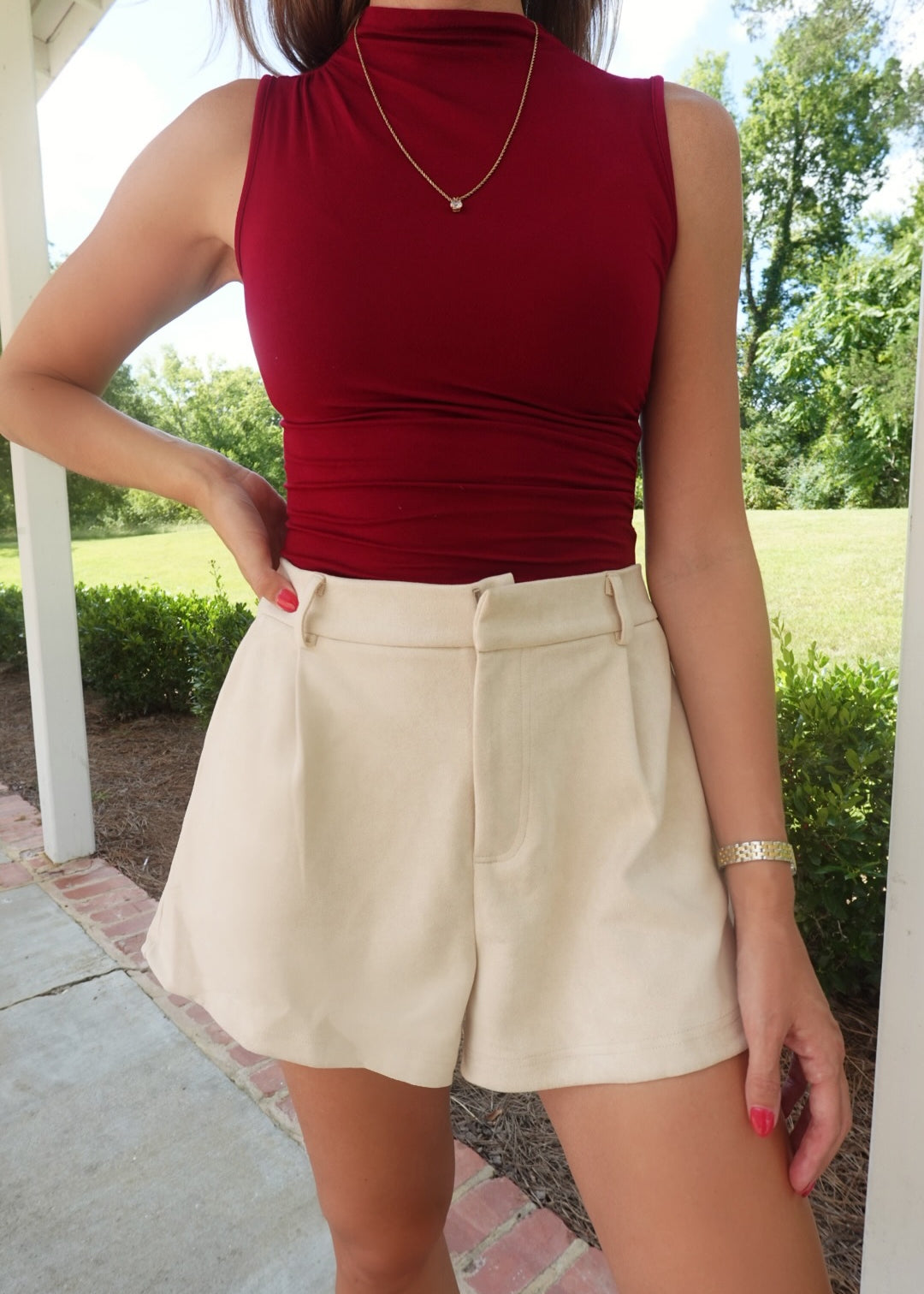 Do's & Don'ts Top - Deep Red