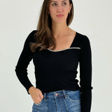 Dresden Rhinestone Top - Black