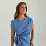 All Tied Up Top - Denim