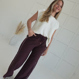 Checkpoint Pants - Burgundy