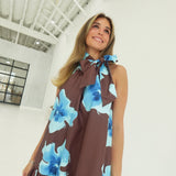 Marigold Mini Dress - Brown