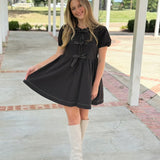 Dalton Babydoll Dress - Black