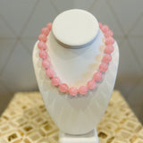 Glamour Resin Necklace - Pink