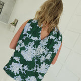 Montague Satin Blouse - Green