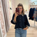 Timely Fashion Top - Navy