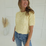 Fly By Me Sweater - Yellow