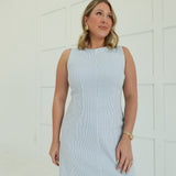 Overrated Mini Dress - Denim