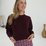 Back of Your Mind Sweater - Red Wood
