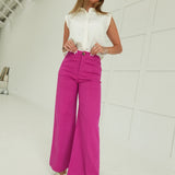 Calhoun Wide Leg Pants - Magenta