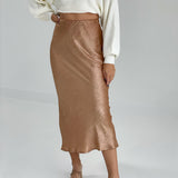 Stay Golden Maxi Skirt