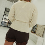 Lana Lace Shorts - Brown