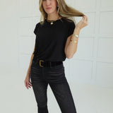 On The Surface Slub Tee - Black