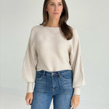 Classical Ribbed Sweater - Beige