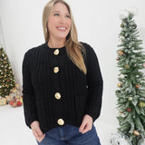 Goldie Chunky Sweater - Black